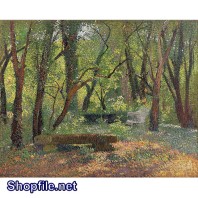 Tranh sơn dầu cây trong rừng